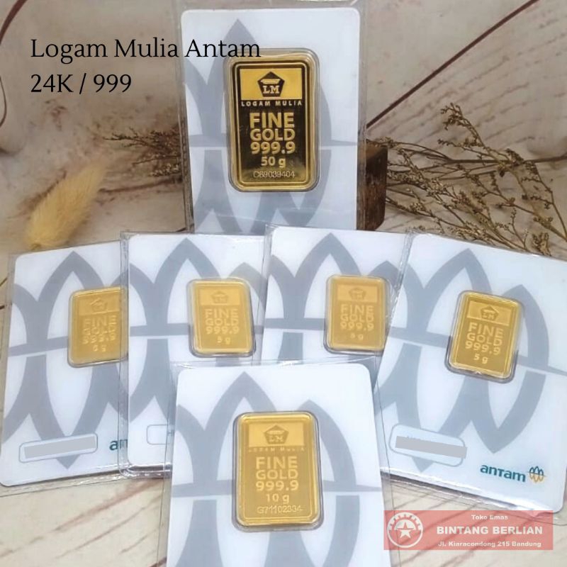 Jual Lm Antam K Logam Mulia Kadar Gr Gr Gr Gr