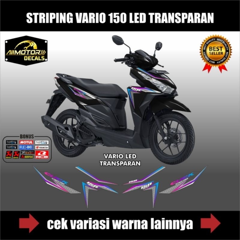 Jual Striping Honda Vario Led 125Cc Dan 150 Motif Click Transparan