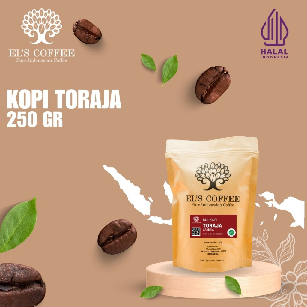 Jual El S Coffee Kopi Toraja Arabika 250Gr Biji Kopi Kopi Bubuk Kopi