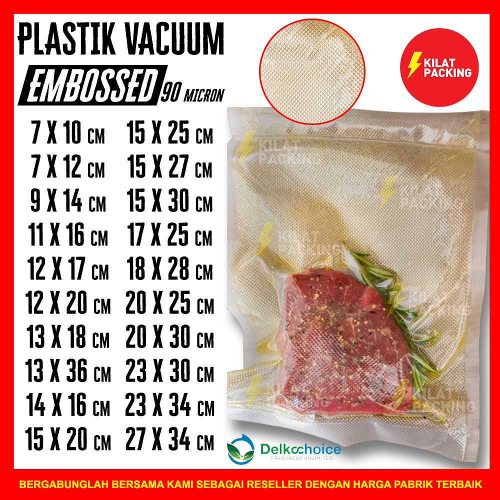 Jual Plastik Vacuum Vacum Bag Embossed Plastik Vakum Makanan Embos