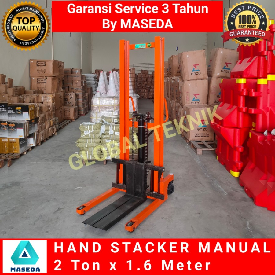 Jual Hand Stacker Manual Forklift Manual Kapasitas Ton Meter