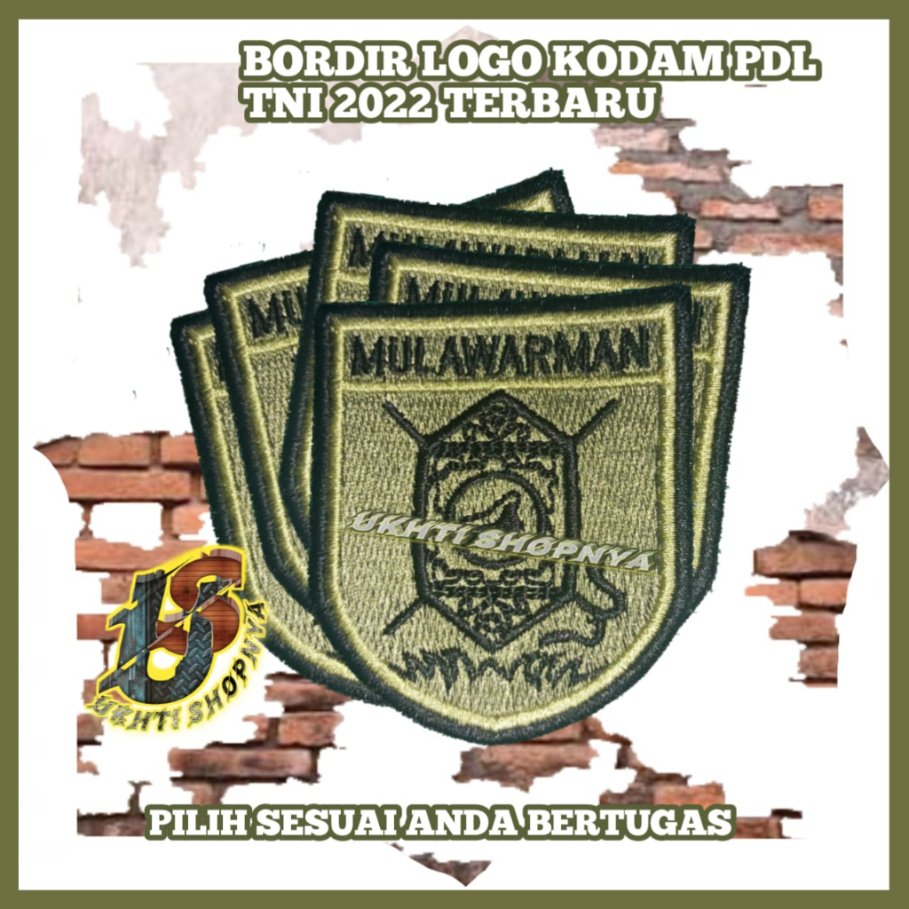 Jual Papan Nama Bordir Kodam Tni Kasad Pangkat Terbaru Nkri Model