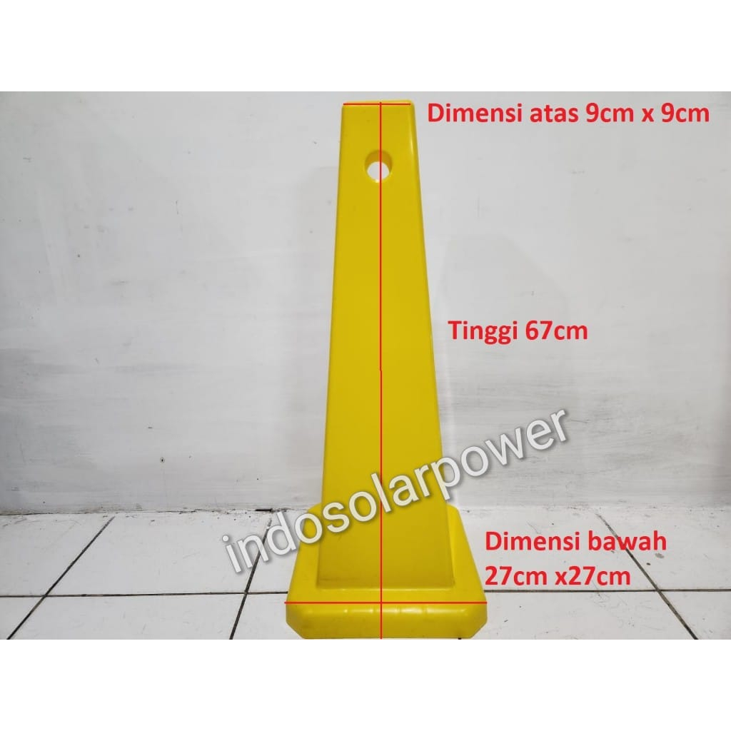 Jual Rambu Plang Sign Cone Kuning Dilarang Parkir Stiker Sticker Khusus