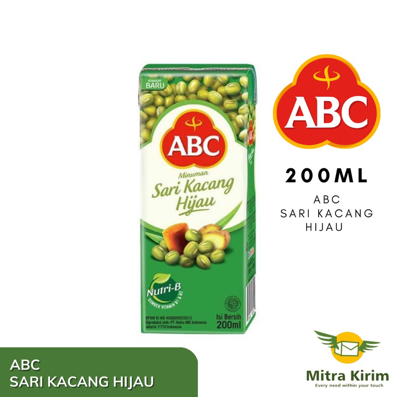 Jual ABC Minuman Sari Kacang Hijau 200ml Per Dus Shopee Indonesia