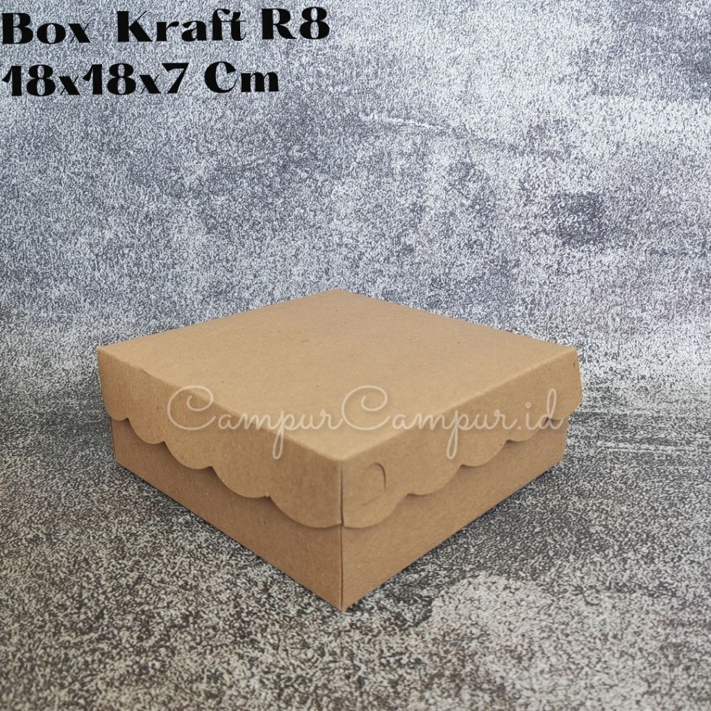 Jual Dus Box Kotak Nasi Kraft Coklat Renda X X Box Kue Bolu Cupcake