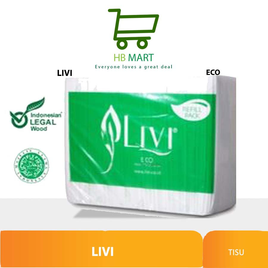 Jual Livi Eco Facial Refill Pack Tissue Facial Livi Tissue Livi