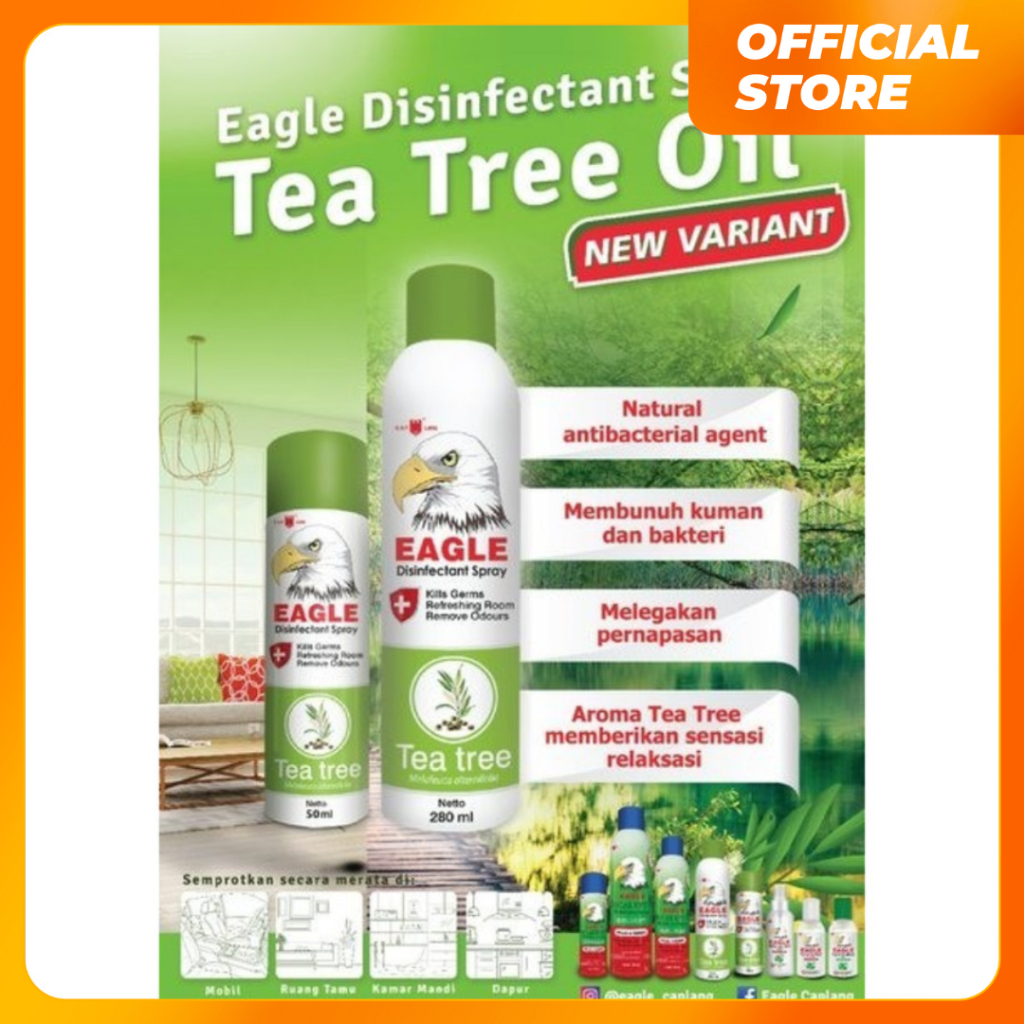 Jual CAP LANG Eagle Disinfectant Spray 50 Ml Eagle Eucalyptus Tea