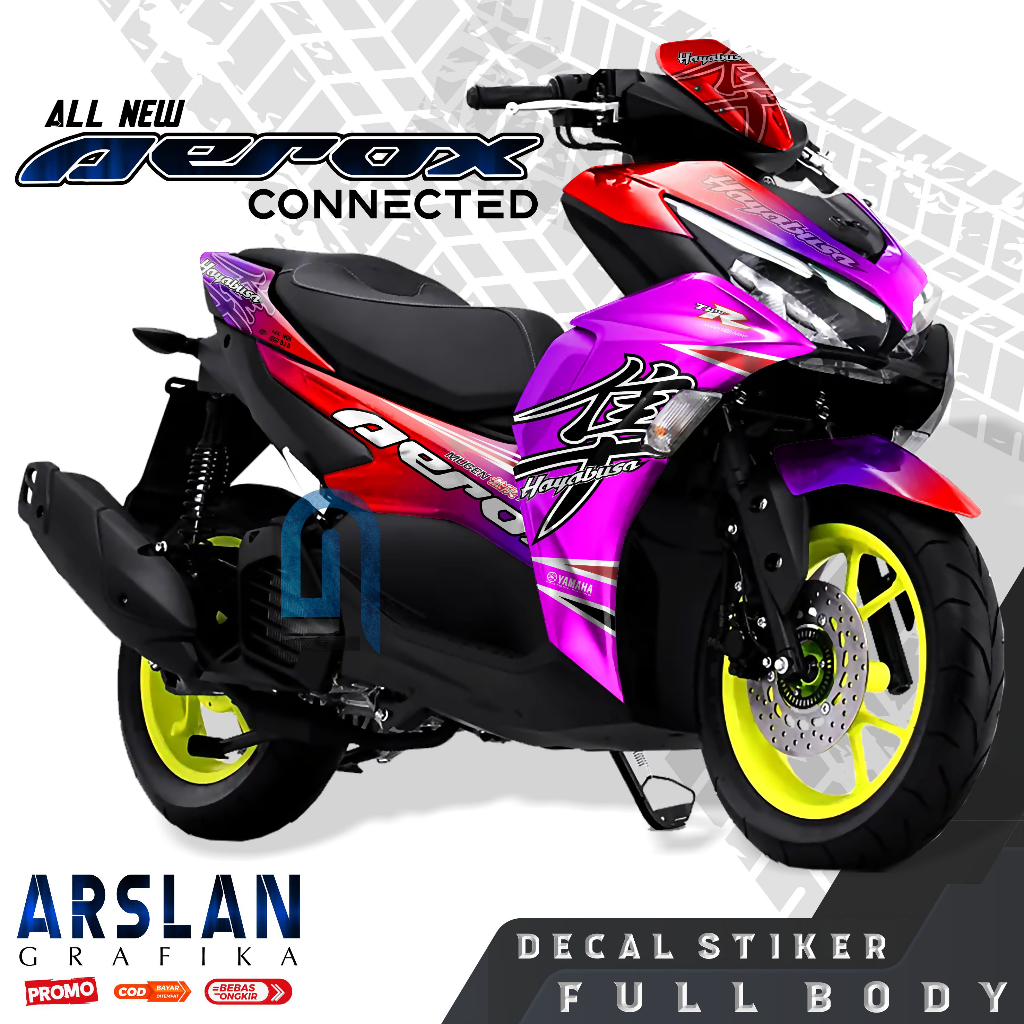 Jual TERBARU Decal Aerox 155 CONNECTED Full Body Stiker Aerox 155