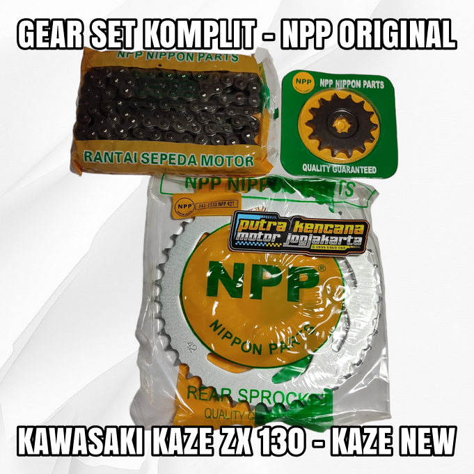 Jual GIR SET KOMPLIT NPP ORIGINAL KAWASAKI KAZE ZX 130 KAZE NEW