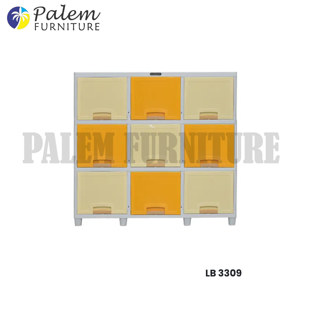 Jual LOCKER BOX NAPOLLY LB 3309 LEMARI PAKAIAN PLASTIK 9 PINTU