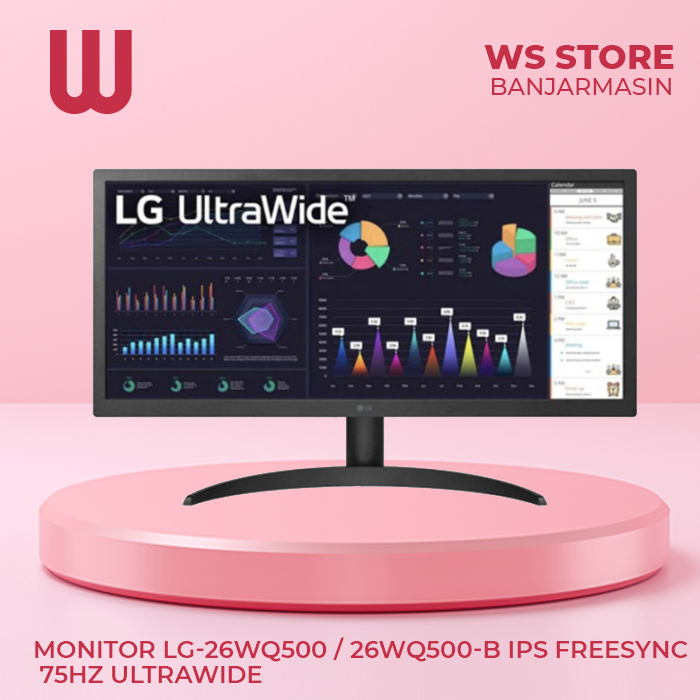 Jual Monitor LG 26WQ500 26WQ500 B IPS Freesync 75hz Ultrawide