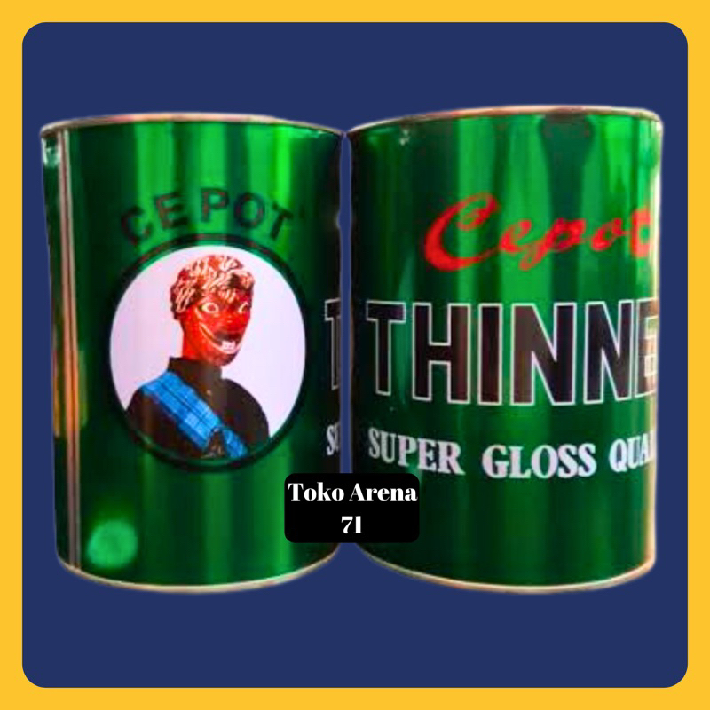 Jual Thinner Cepot Hijau L Liter Tiner Pengencer Lem Campuran Cat