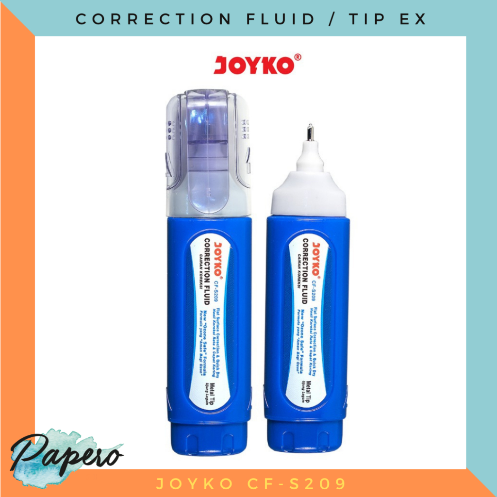 Jual Correction Fluid Cairan Koreksi Penghapus Cair Joyko Cf S