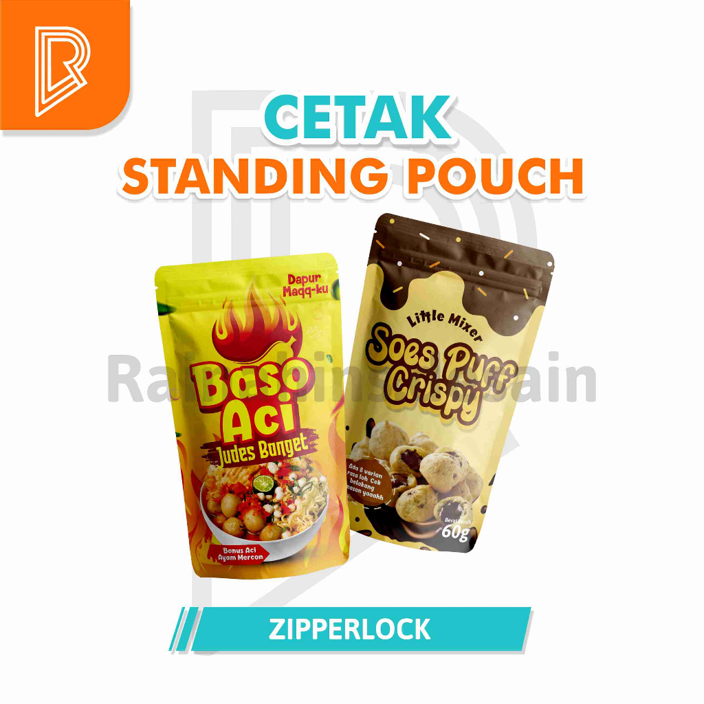 Jual Kemasan Standing Pouch Custom Ziplock Zipper Shopee Indonesia