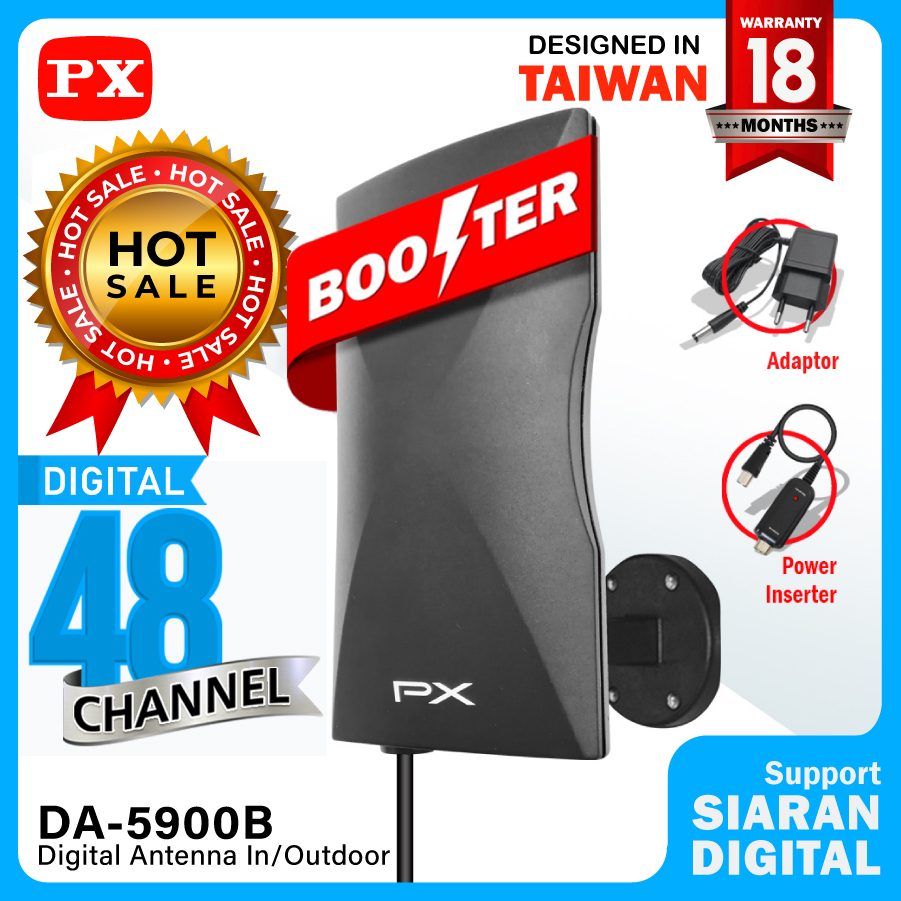 Jual Antena TV Digital Analog Kabel 12 Meter Booster Indoor Outdoor