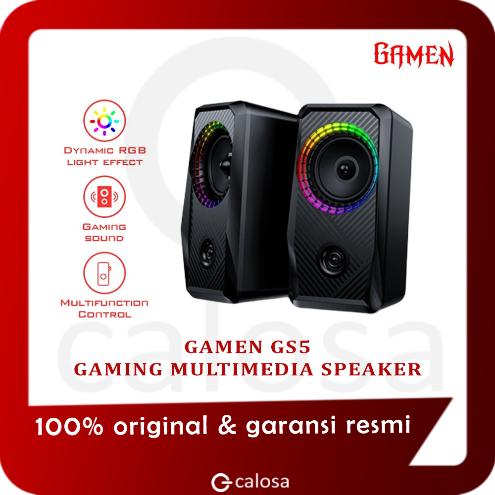 Jual Speaker Gamen Gs Gaming Multimedia Speaker Gaming Rgb For