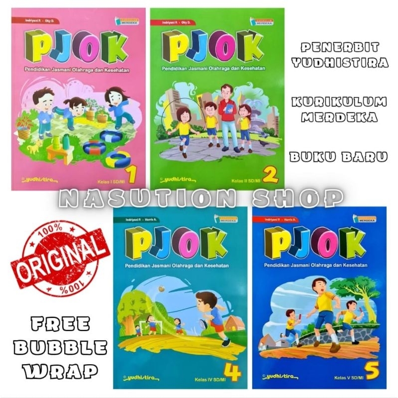 Jual Buku PJOK Kelas 1 2 4 5 SD MI Yudhistira Kurikulum Merdeka