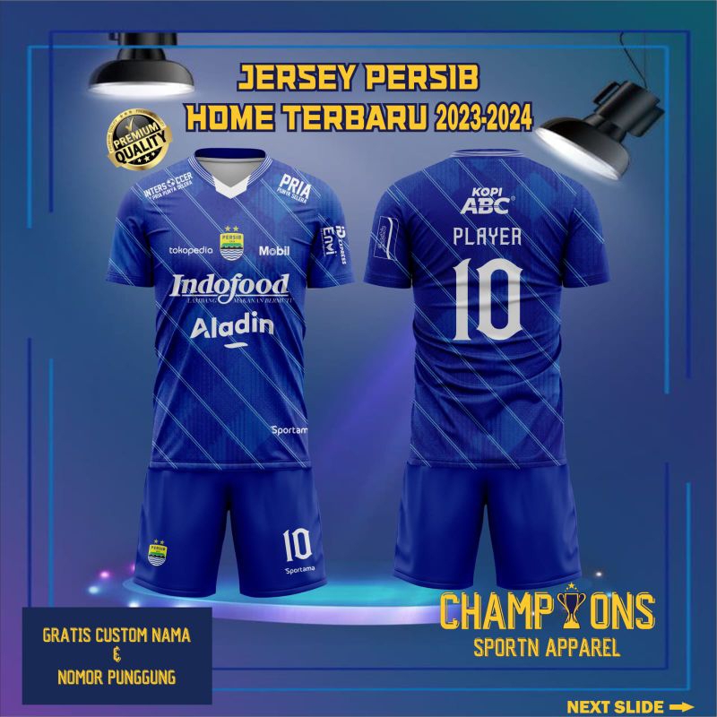 Jual Jersey Klub Persib Bandung Home Terbaru Liga Indonesia