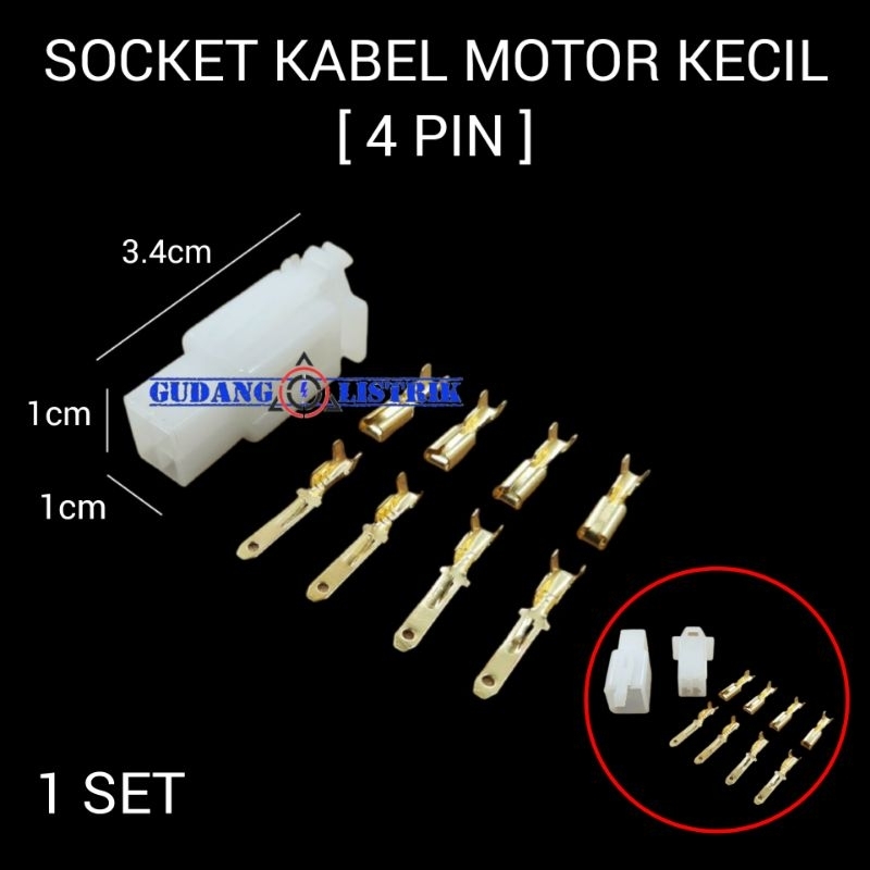 Jual Socket Scun Pin Kecil Soket Kabel Motor Mobil Konektor Kabel