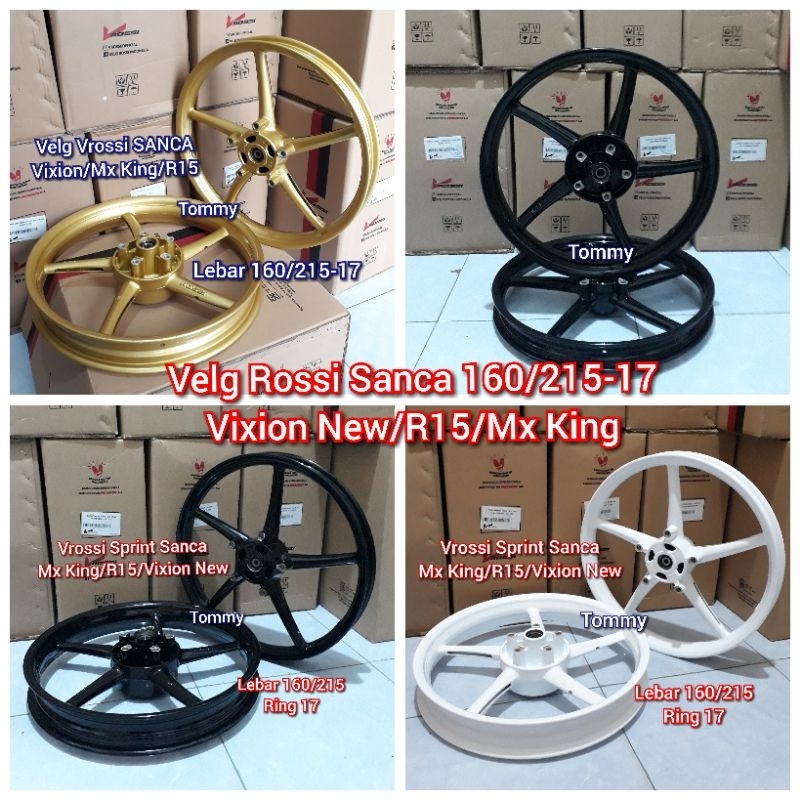 Jual Velg Vrossi Sanca Mx King Vixion New R Old V V Pelek Rossi