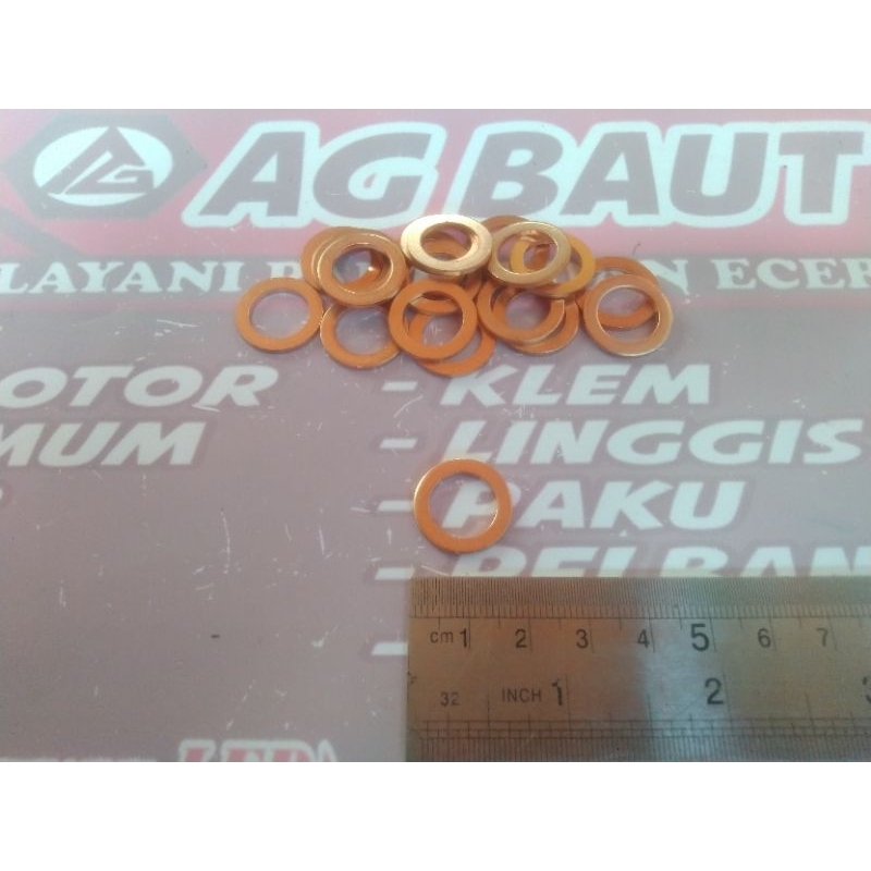 Jual Ring Tembaga M Atau X Copper Washer Ring Shopee