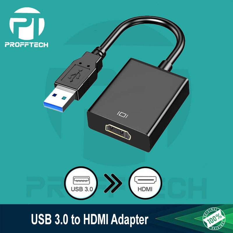 Jual Kabel Converter Usb To Hdmi Profftech Usb To Hdmi