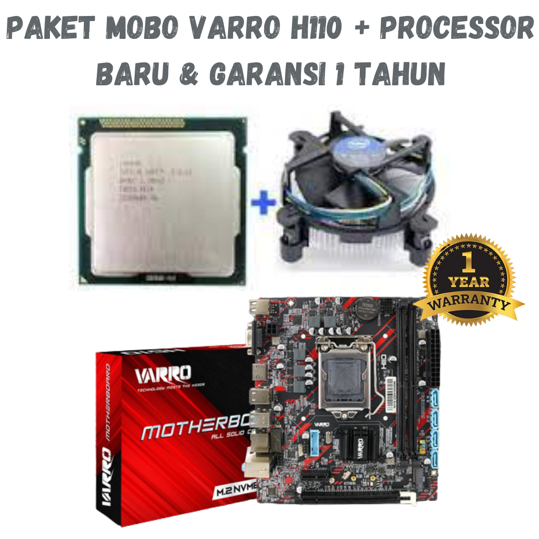 Jual PAKET MOBO MOTHERBOARD VARRO H110 INTEL I7 6700 FAN PROCESSOR