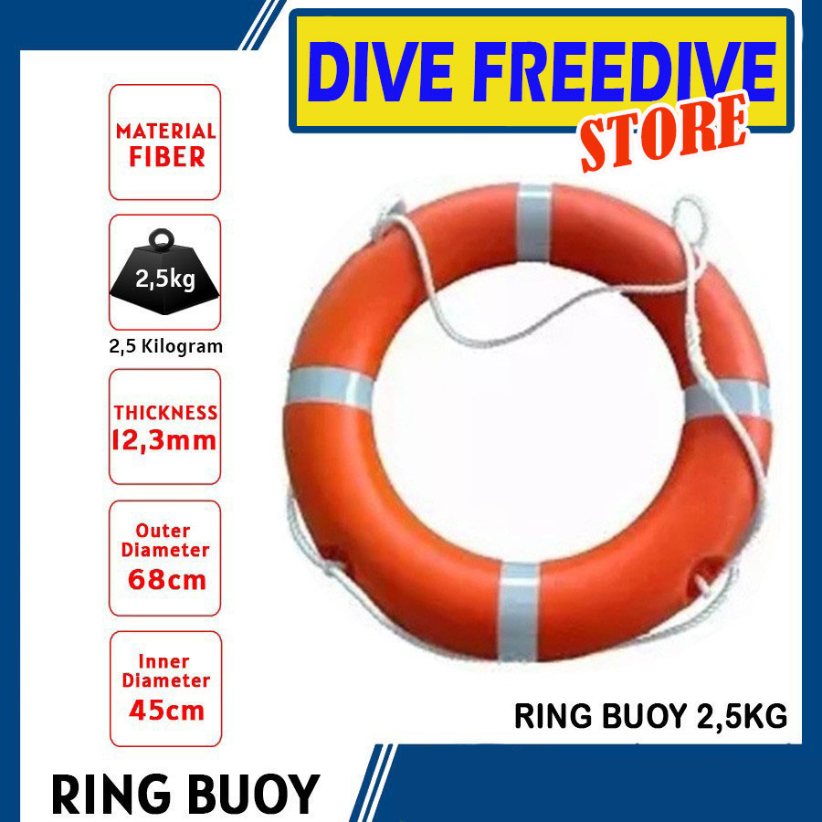 Jual Pelampung Ring Life Buoy Fiber Kg Solas Ccs Certificate Ban