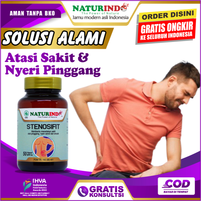 Jual STENOSIFIT OBAT SAKIT PINGGANG SARAF SYARAF KEJEPIT BELAKANG