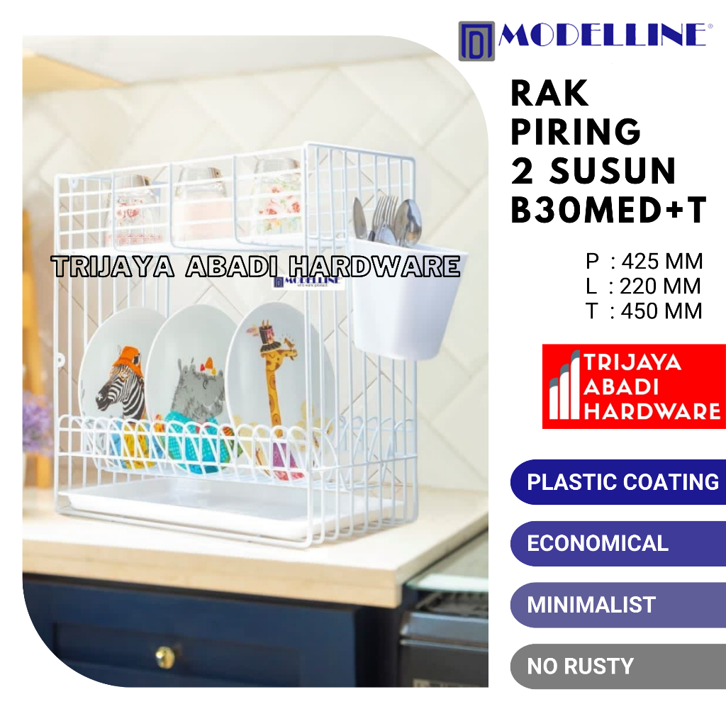 Jual Rak Piring 2 Susun B30MED T Modelline Shopee Indonesia