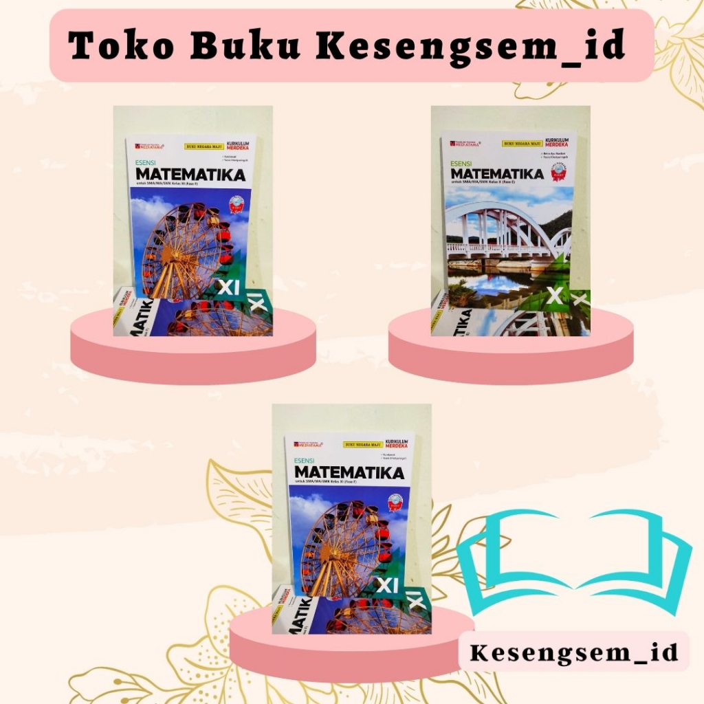 Jual Buku ESENSI Matematika Kelas 10 11 12 SMA MA Kurikulum Merdeka