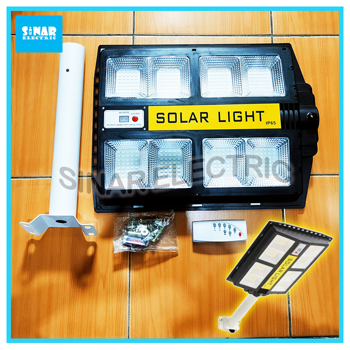 Jual Lampu Jalan Solar Cell Tenaga Surya Sensor Gerak Remote PJU 800W