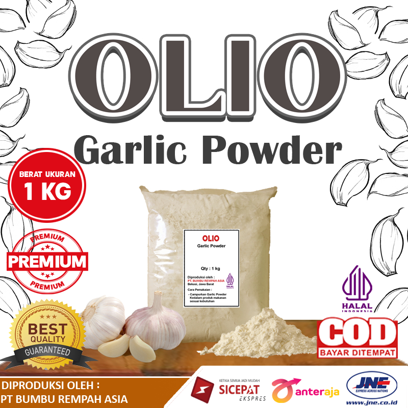 Jual Garlic Powder Bawang Putih Bubuk 1kg Shopee Indonesia