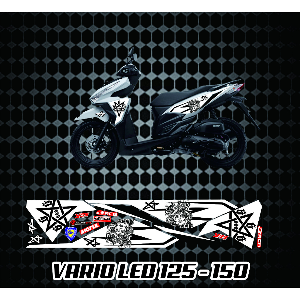 Jual STIKER LIS PUTH BODY HONDA VARIO STRIPING STIKER VARIO LED 125