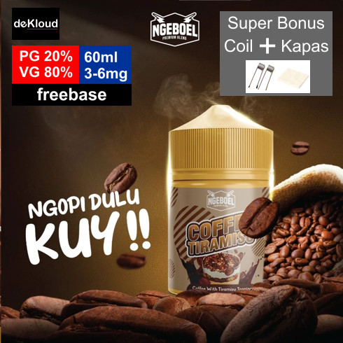 Jual Ngeboel Creamy Kopi Tiramisu Ml Mg E Liquid Vape Cukai