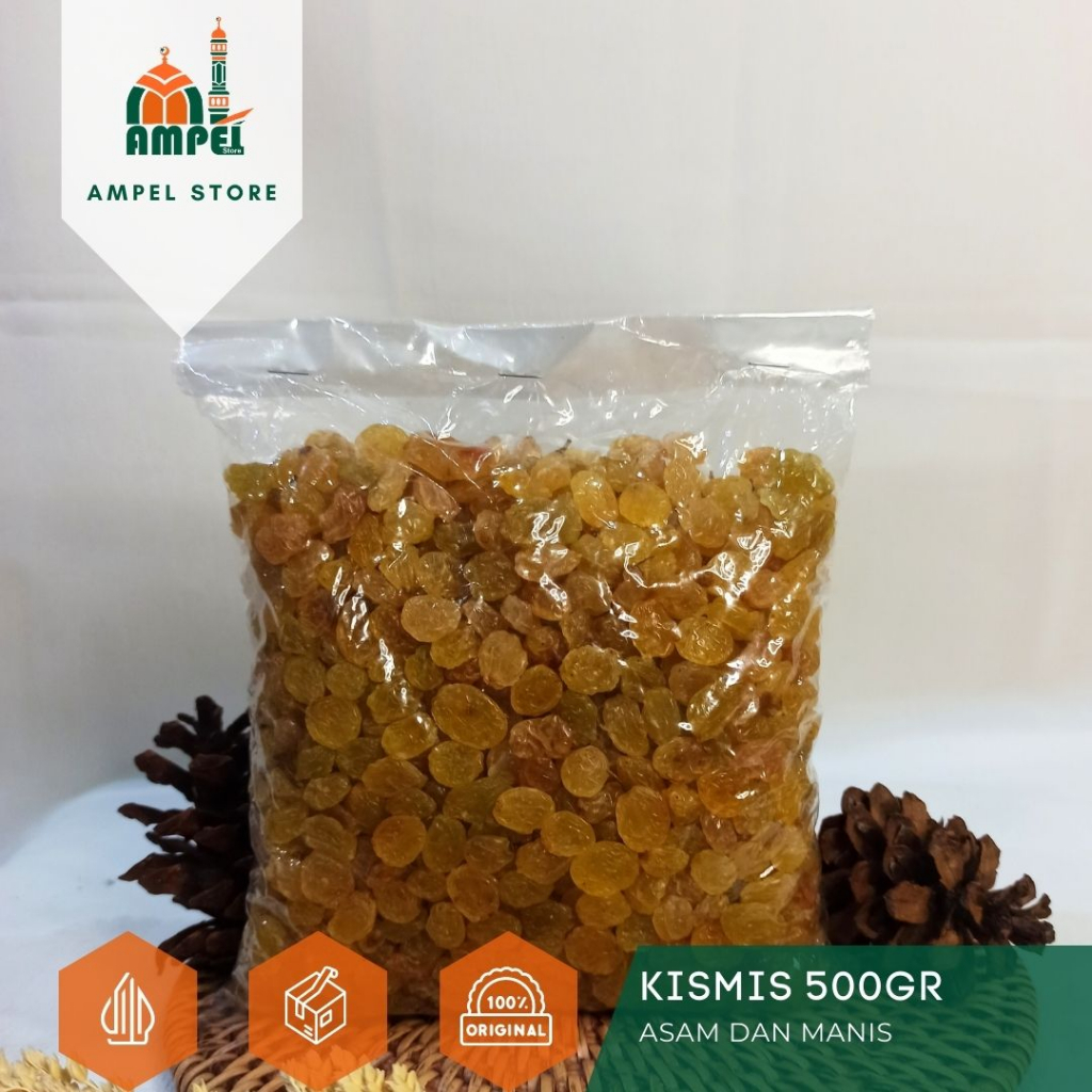 Jual Kismis Simin Asam Manis Gram Kismis Arab Kemasan Pouch Cemilan