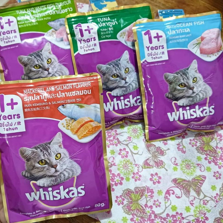 Jual Sachet Dus Makanan Kucing Whiskas Sachet All Variant