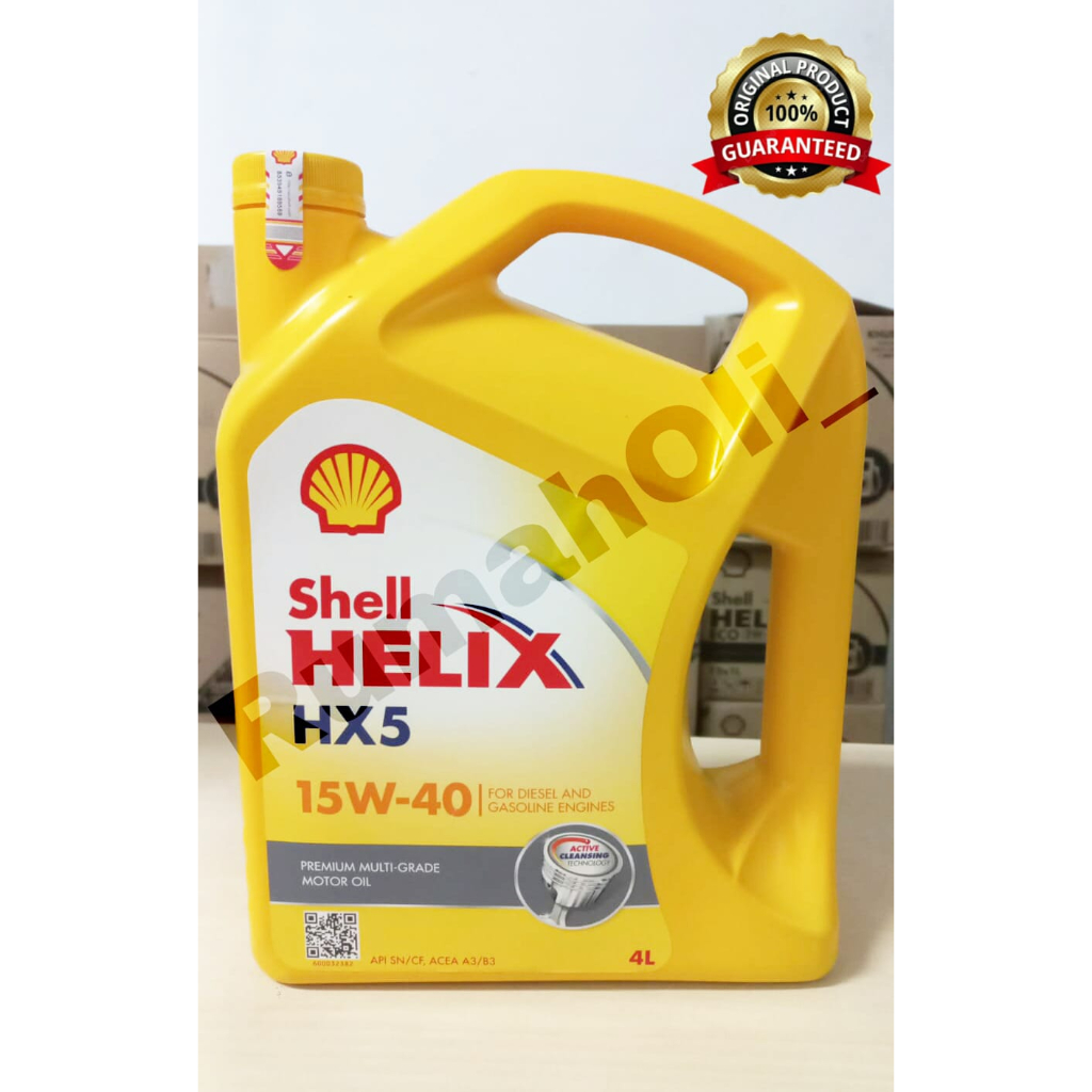 Jual Shell Helix Hx W Sn Cf Galon Liter Shopee Indonesia