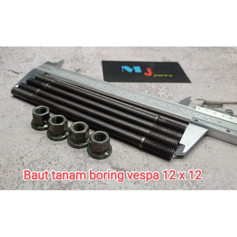 Jual SET BAUD BAUT TANAM BORING VESPA 12 X 12 PLUS MIR HEAD Shopee