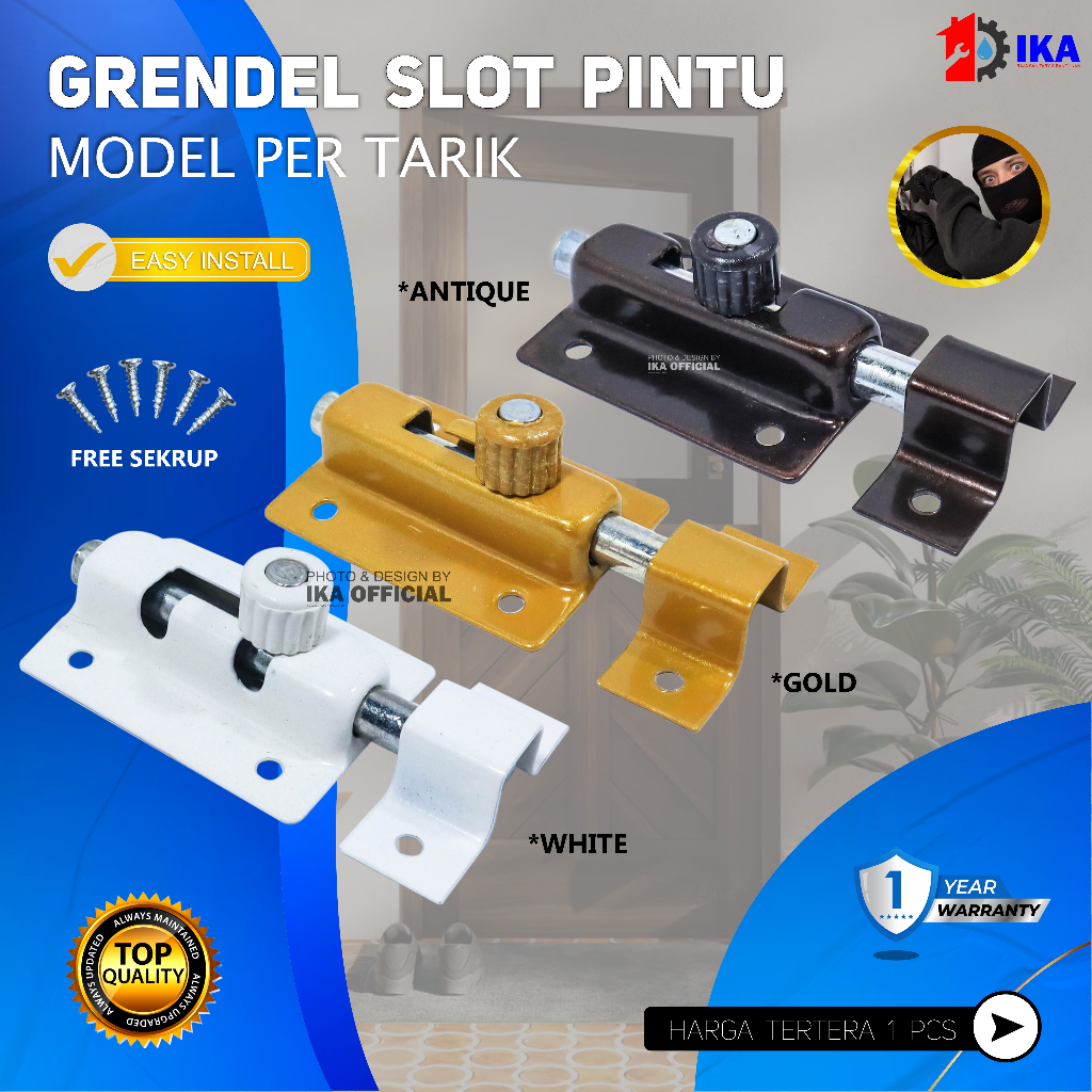 Jual Grendel Tower Bolt Inch Inci Selot Kunci Pintu Rumah Slot