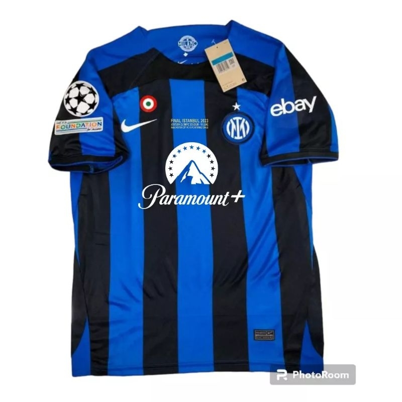 Jual Jersey Inter Home Final UCL 2023 MDT Bordir Dan Sponsor Baru