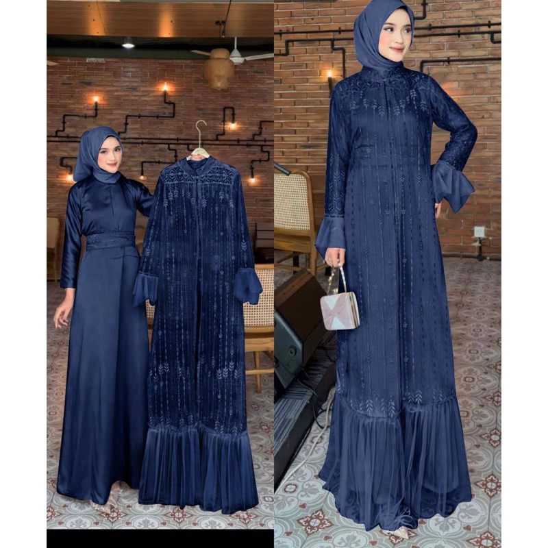 Jual MAXI ERINA M L XL XXL GAMIS MUSLIM GAMIS BUSUI SLETING DEPAN