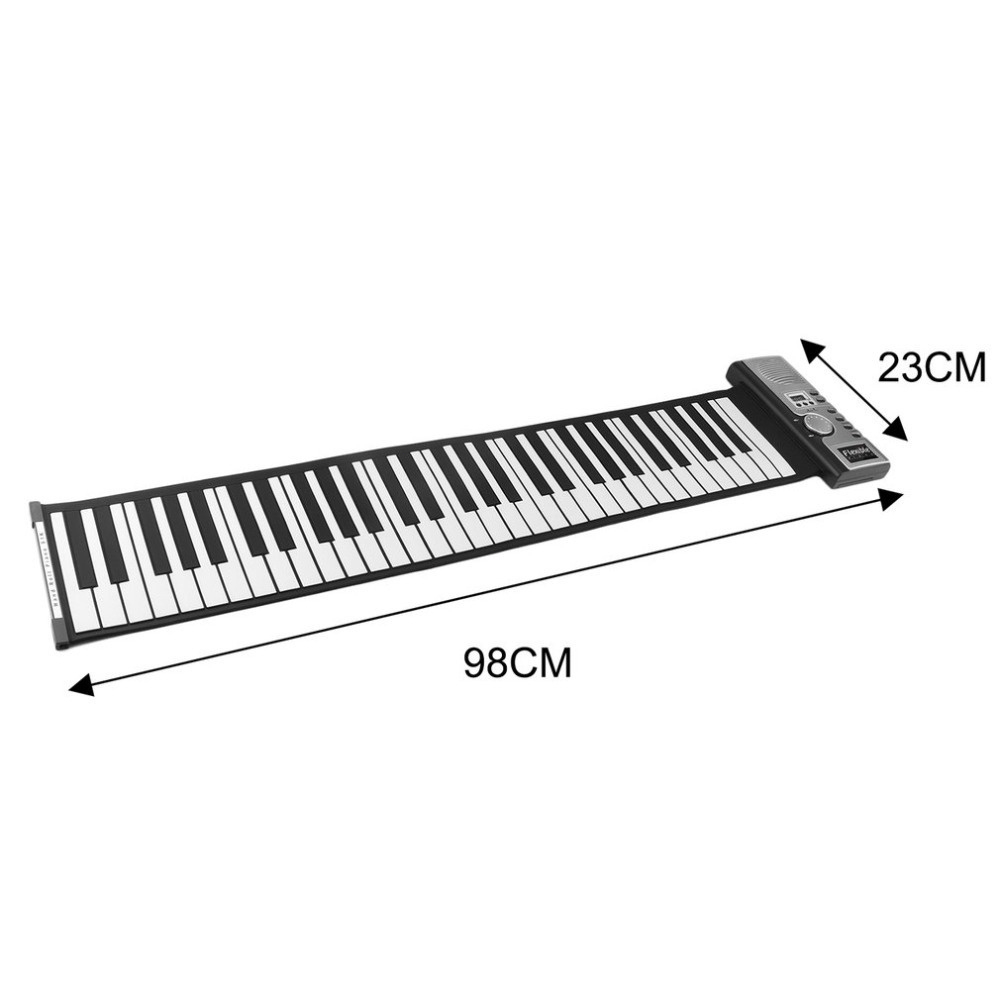 Jual Rixton 61 Keys Hand Rolled Piano With Horn Organ Elektronik Lipat