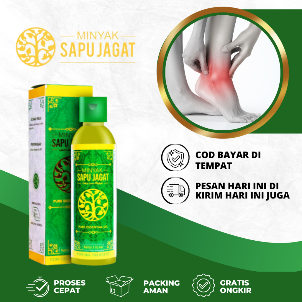 Jual Minyak Sapu Jagat Minyak Balur Nyeri Pergelangan Kaki Terekilir