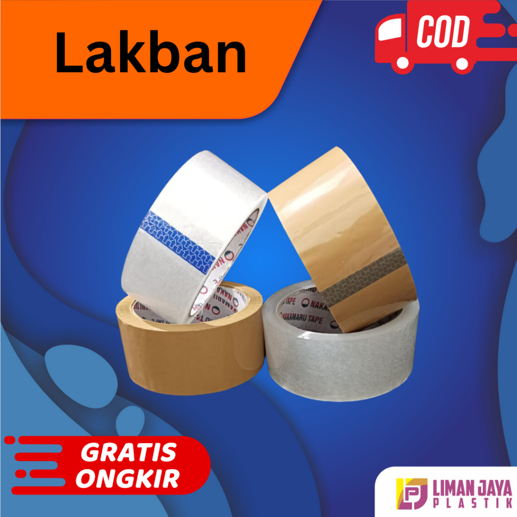 Jual Isolasi Lakban Lakban Bening Lakban Coklat Isolatip 45mm