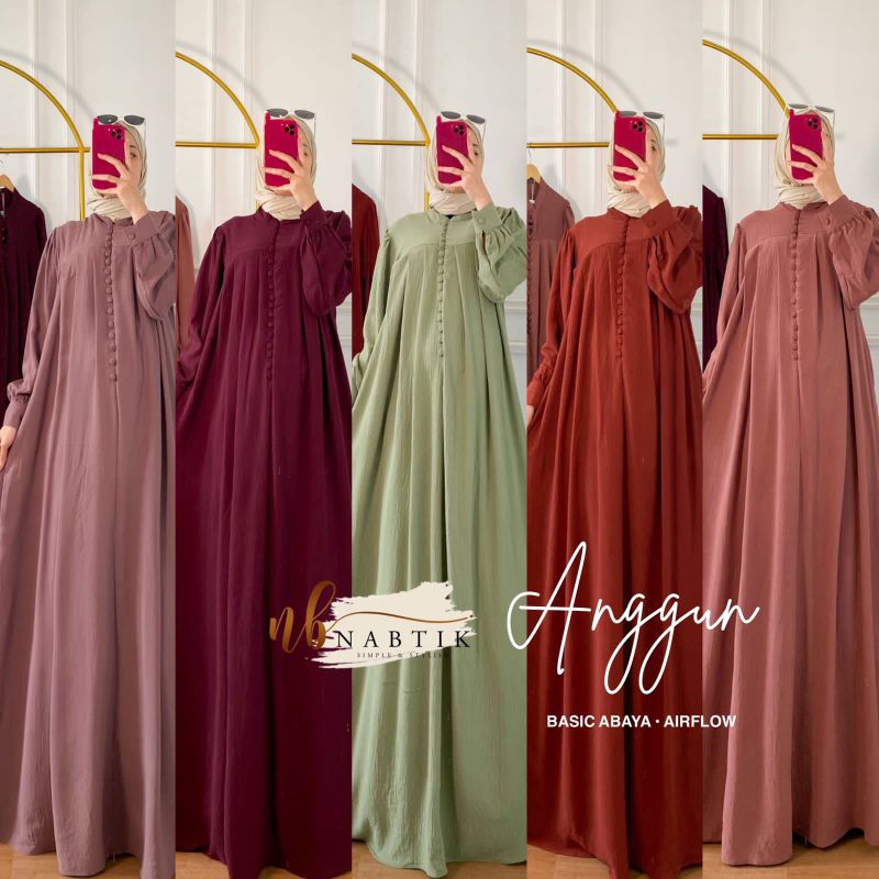 Jual Anggun Gamis Wanita Original By Nabtik Ready Stock Shopee