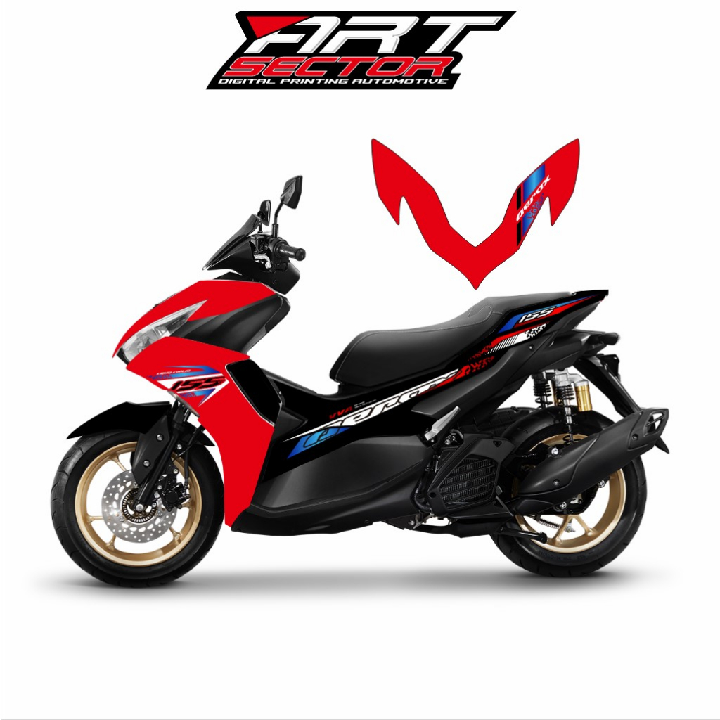 Jual Sticker Striping Transparan Aerox New Connected Nvx