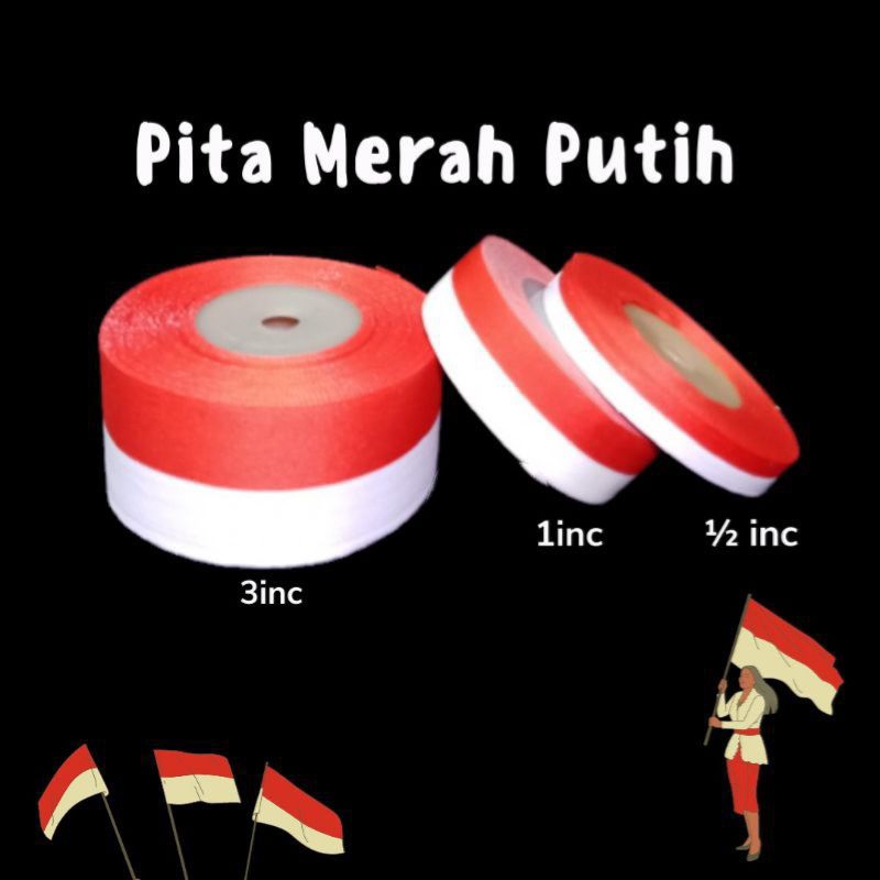 Jual Pita Kain Merah Putih HUT RI Serbaguna 1 2 2 Shopee Indonesia