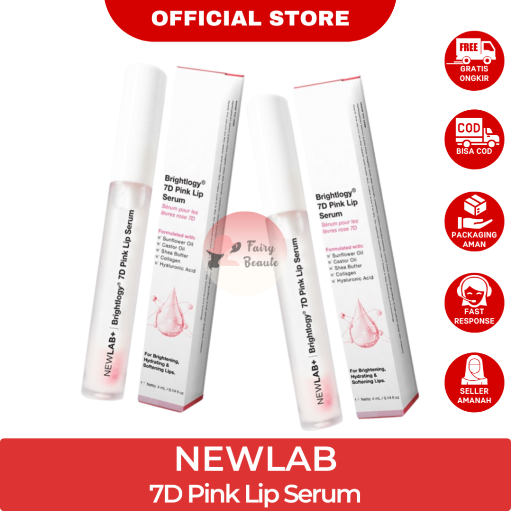 Jual Newlab New Lab Pinkish Lip Serum I Lipgloss Bening Lip Balm I