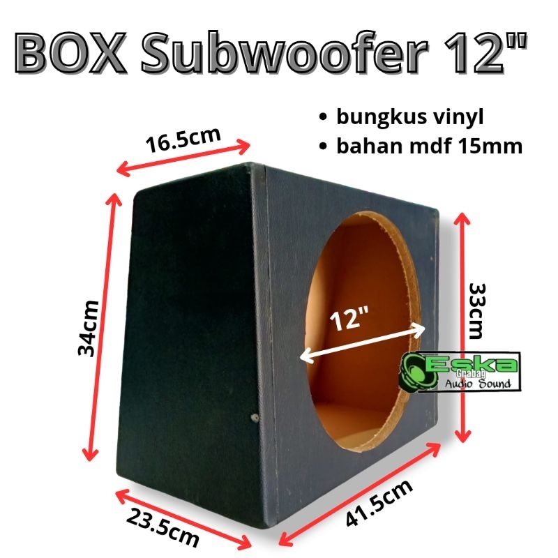 Jual Box Subwoofer 12 Inch MDF Box Speaker Mobil 12 Inch Universal Box